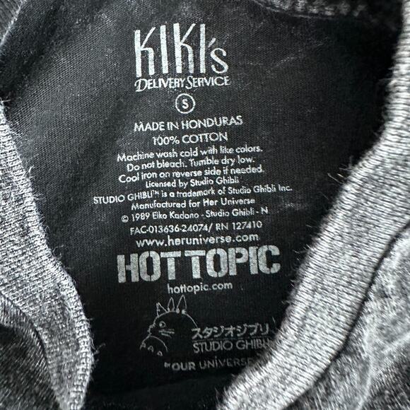Kiki's Delivery Service Shirt Mens Small Gray Jiji Studio Ghibli Hot Topic - Picture 4 of 8
